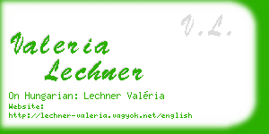 valeria lechner business card