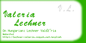 valeria lechner business card